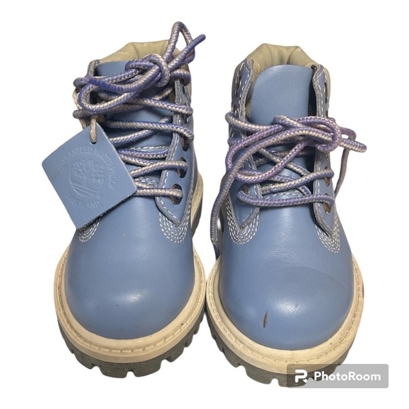 Timberland Light Blue Leather Boots - Picture 3 of 6